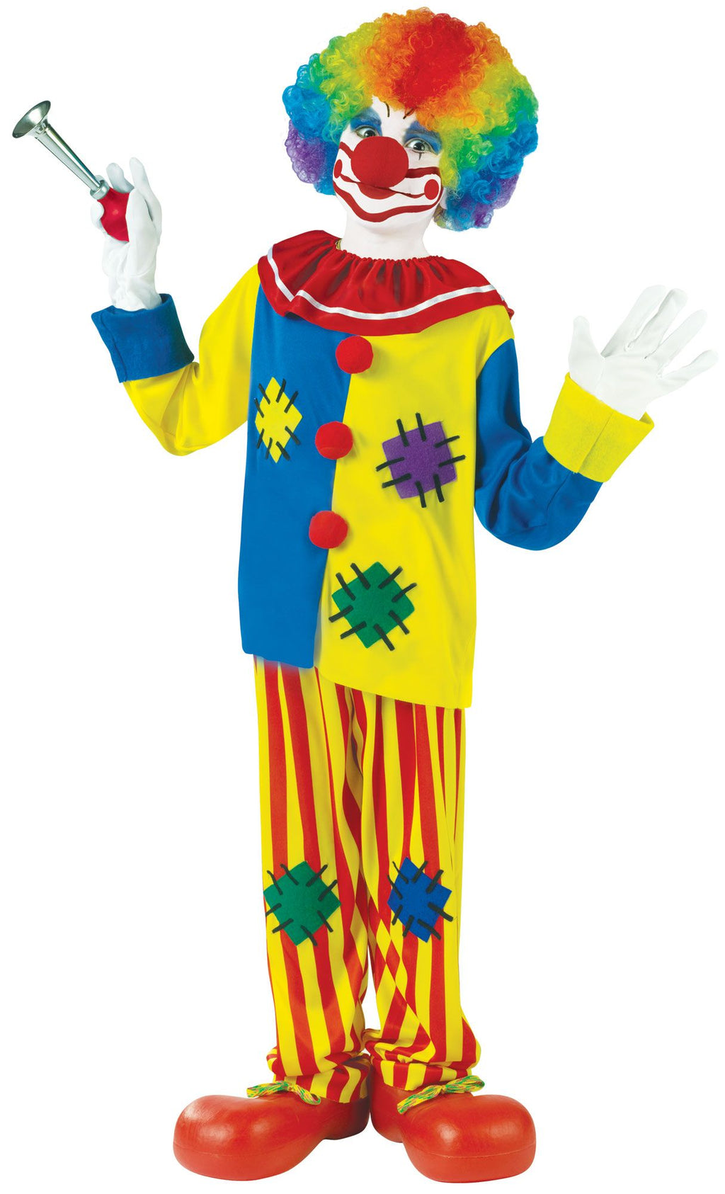 Big Top Clown Multicolor Boys Costume by HalloweenStore.com