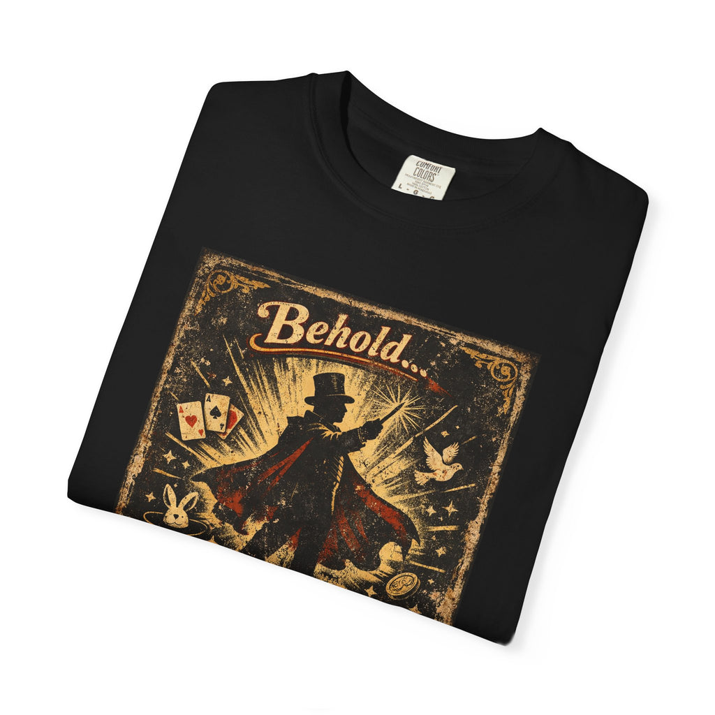 Papa the Magnificent T-Shirt — Vintage Magician Poster Tee for Dads