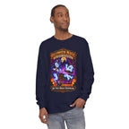 Halloween Magic Long Sleeve Tee — "No Bodies Required" Ghosts Design by Printify