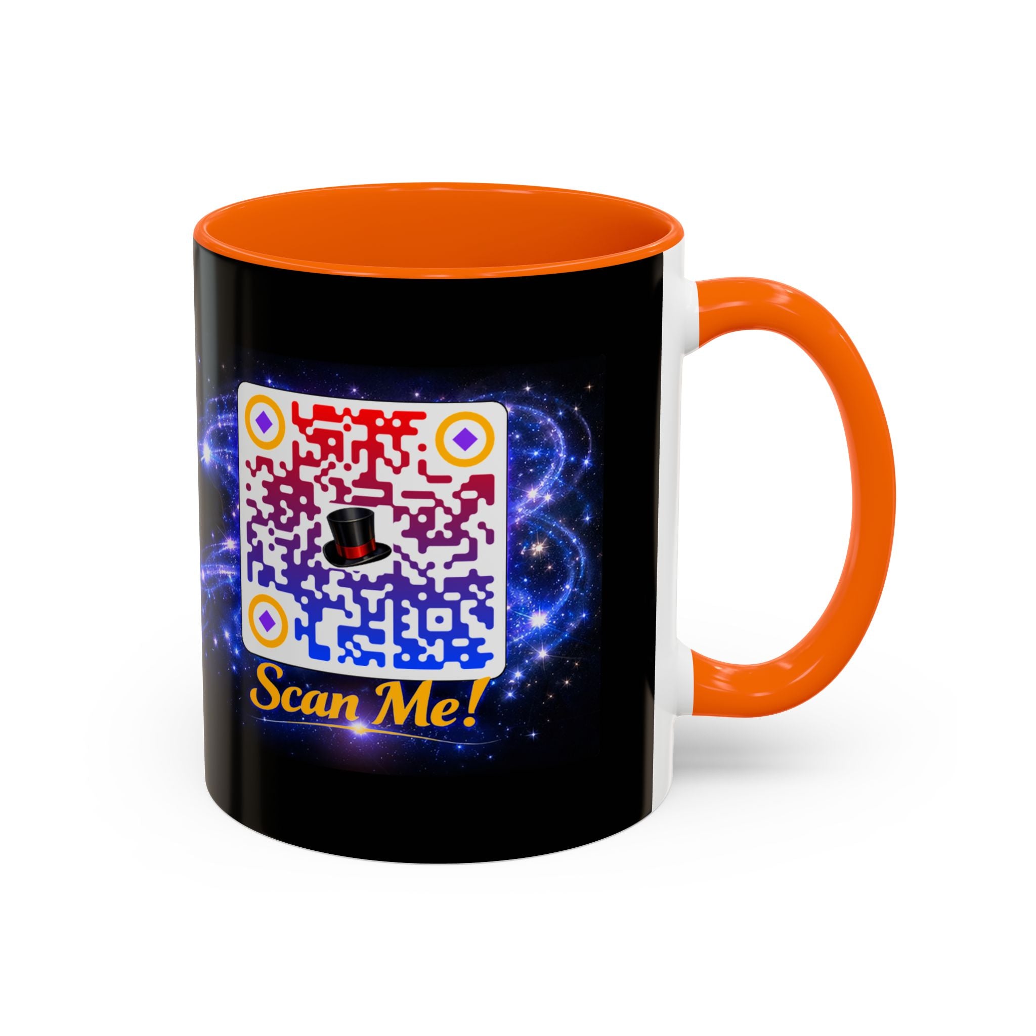 Magic QR Coffee Mug — 'Scan Me!' Mystical Barista Tea & Coffee Cup