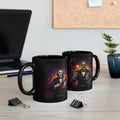 Frankenstein | Dracula Magician Black Mug — Halloween mug/Coffee Cup (11oz/15oz) by Printify