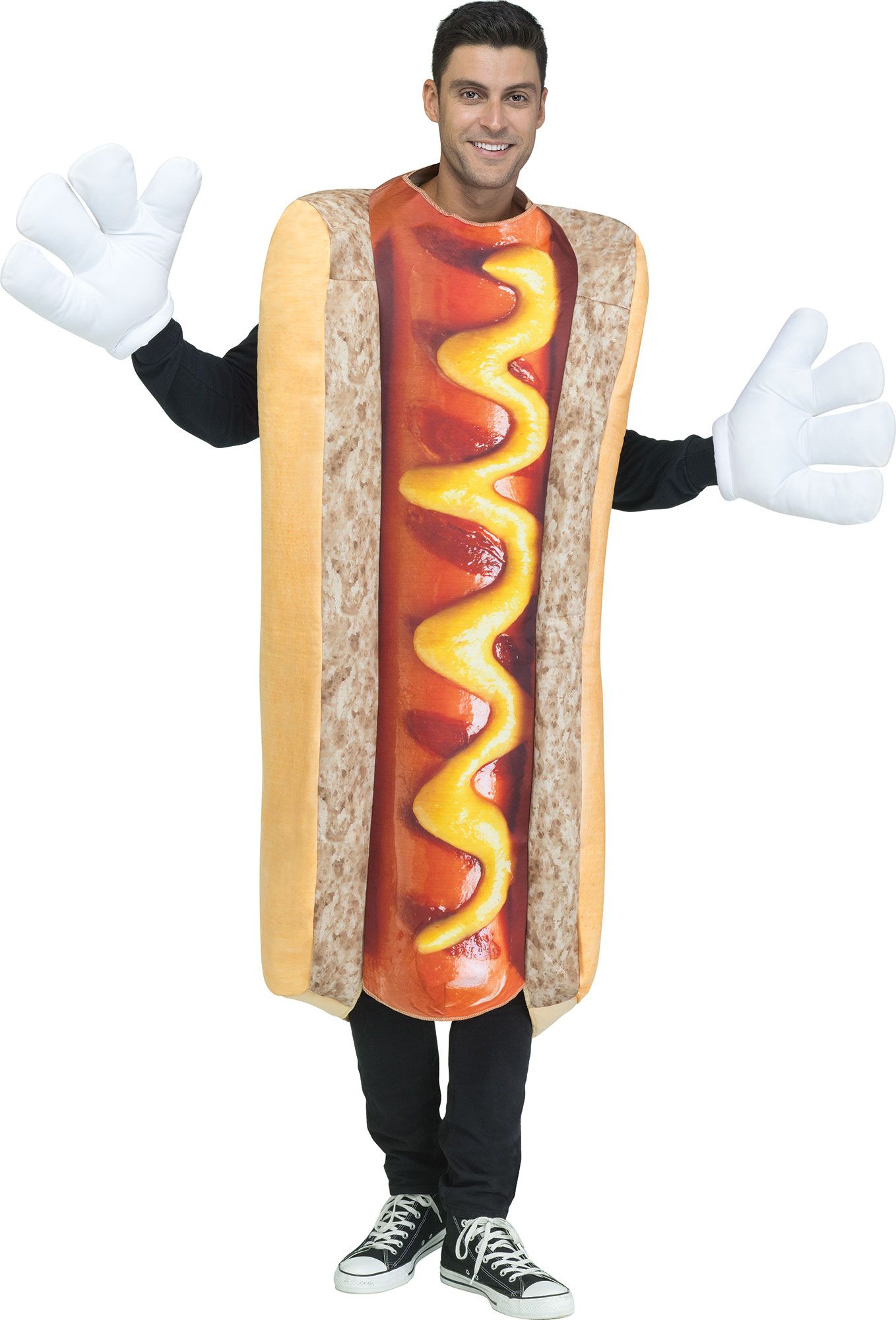 Photoreal Adult Hot Dog Costume Tunic Standard by HalloweenStore.com