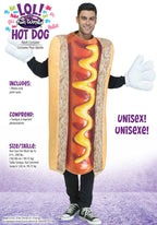 Photoreal Adult Hot Dog Costume Tunic Standard by HalloweenStore.com
