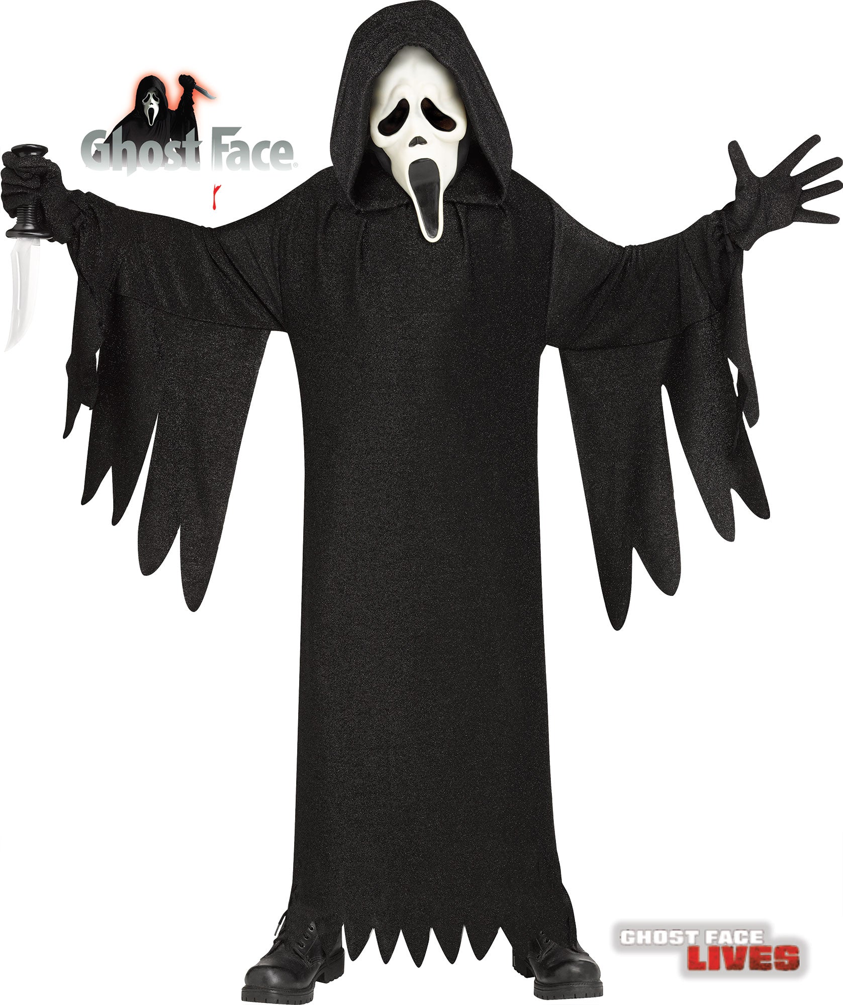 Scream Ghost Face 25th Anniversary Movie Addition Child Costume by HalloweenStore.com