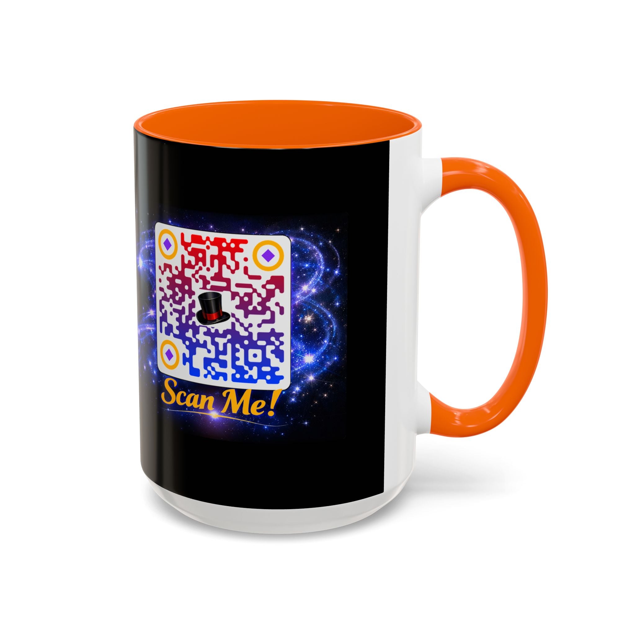 Magic QR Coffee Mug — 'Scan Me!' Mystical Barista Tea & Coffee Cup