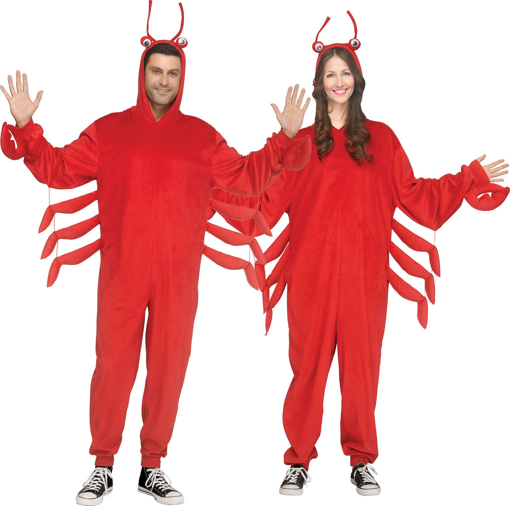 EZ Lobster Jumpsuit Adult Unisex Costume by HalloweenStore.com