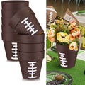 Set of 9 Football-Themed Centerpieces, 4-Inch Vases for Rugby Flowers, Perfect for Sports-Themed Birthday Parties And Home Decorations