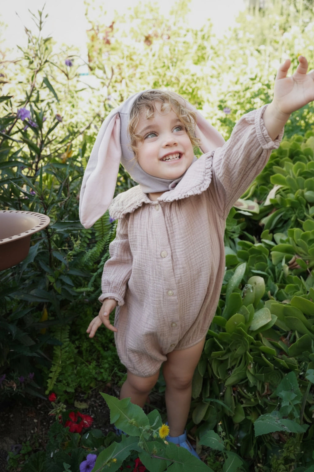 Gray Bunny Bonnet by Band of the Wild