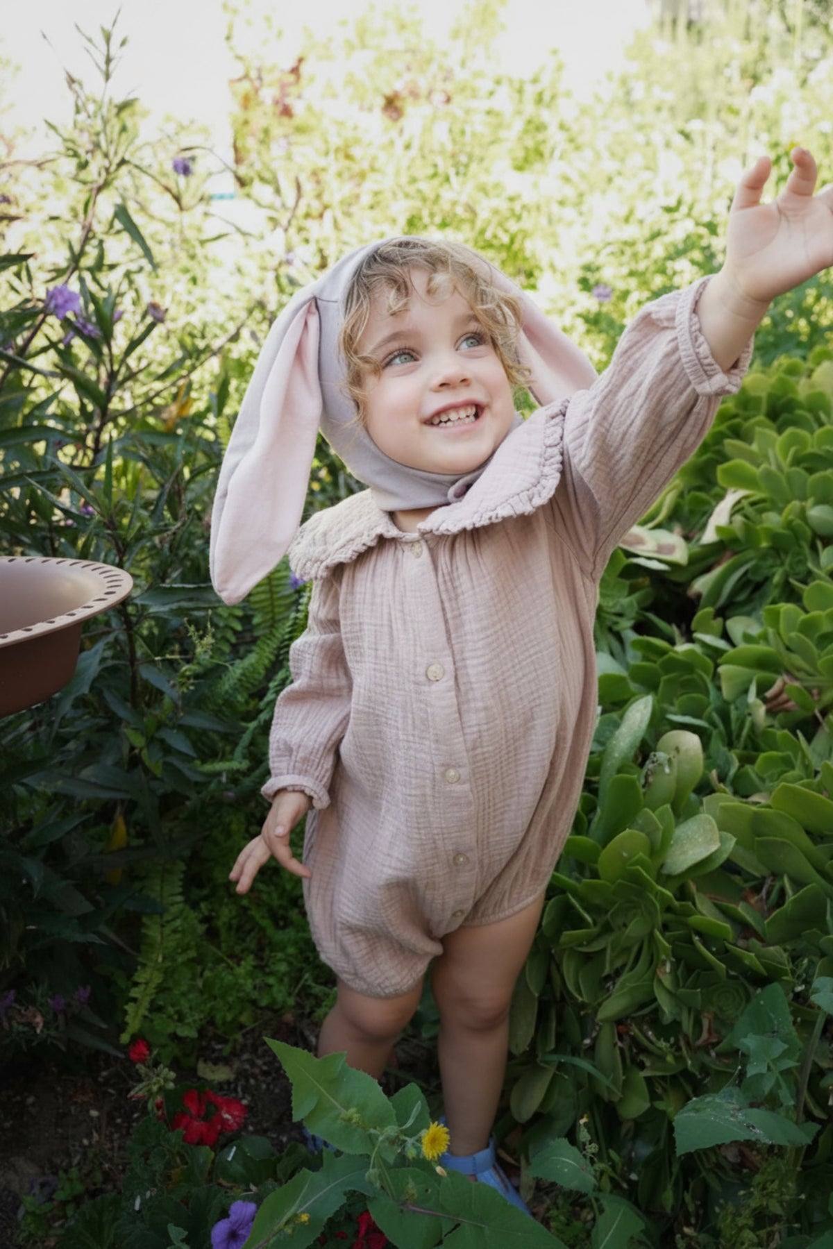 Gray Bunny Bonnet by Band of the Wild