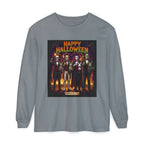 Halloween Monsters Long Sleeve T-Shirt — "Happy Halloween" Graphic by Printify