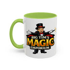 Magic Logo Coffee Mug — "Big Tim's Magic Emporium" Accent Mug (11/15oz) by Printify