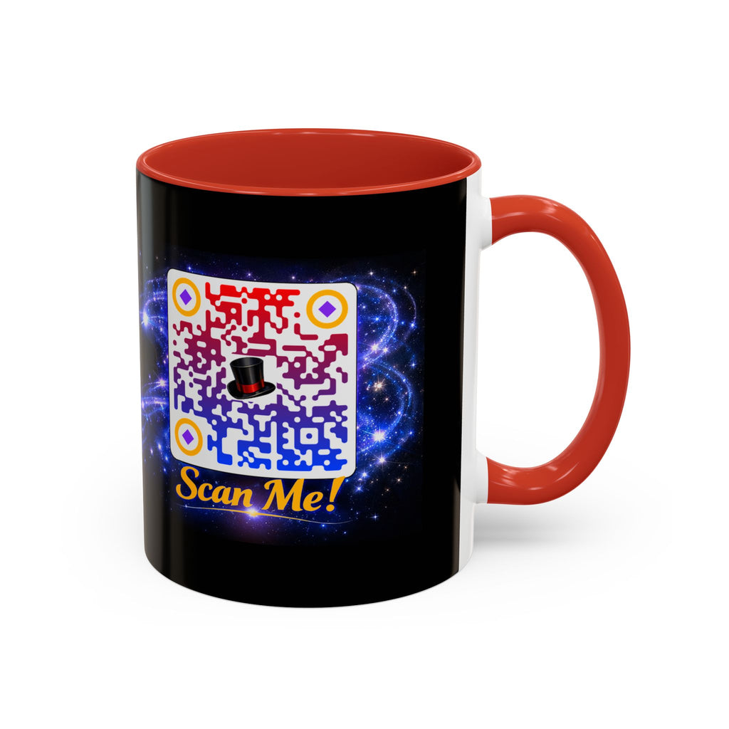 Magic QR Coffee Mug — 'Scan Me!' Mystical Barista Tea & Coffee Cup