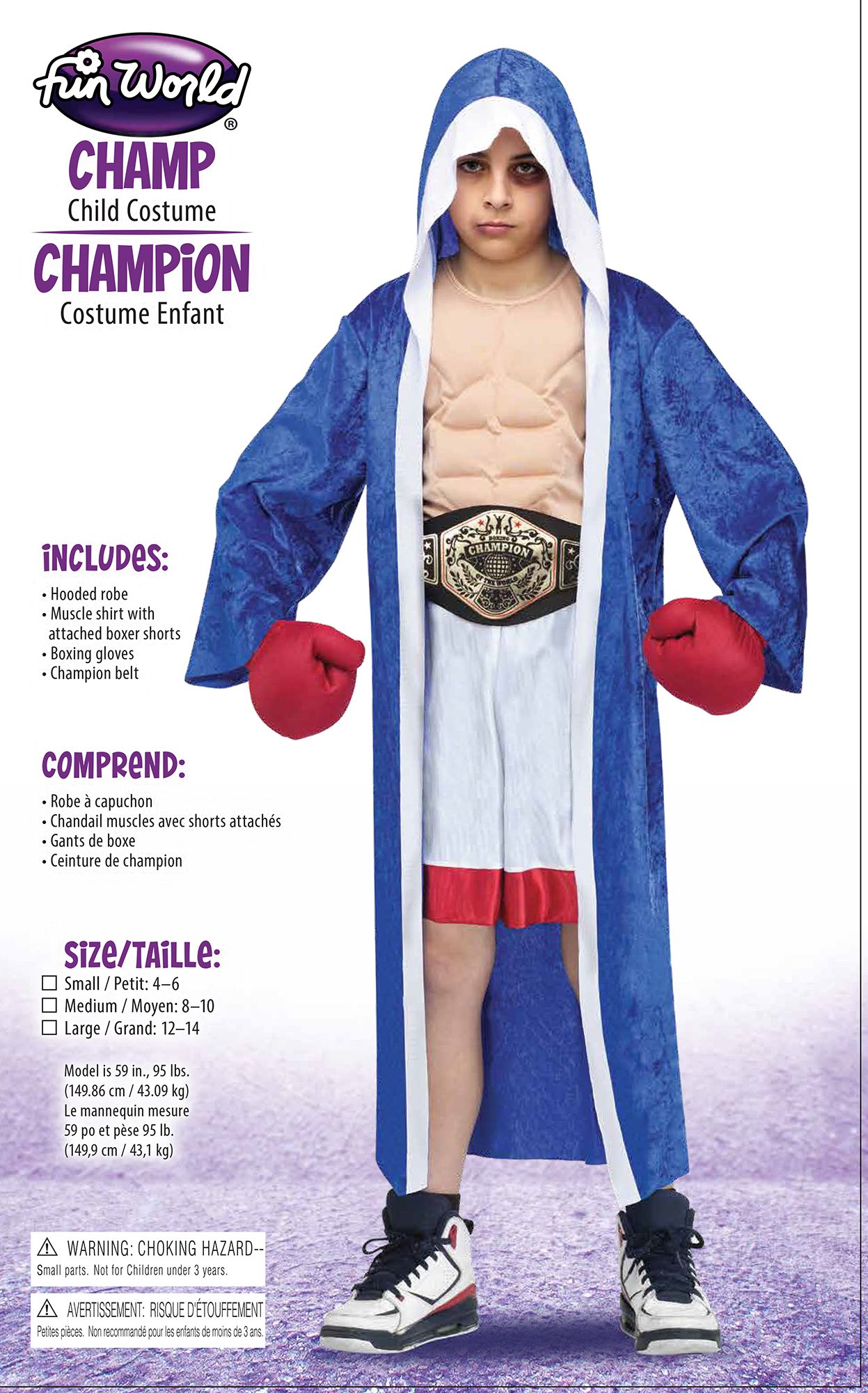 Boys Lil' Champ Boxer Champion by HalloweenStore.com