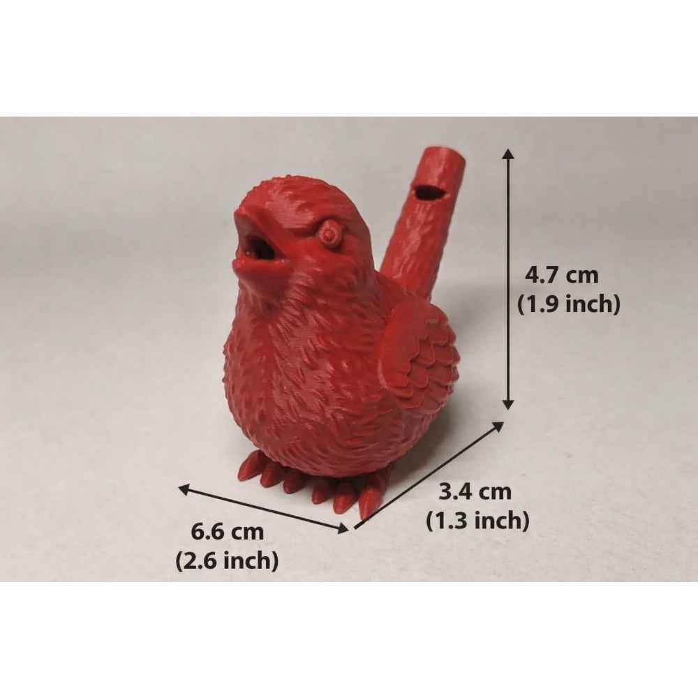 3D Printed Bird Flute - Handheld Whistle with Simulated Bird Appearance, Yellow Collectible, Suitable for Parties, Outdoor Entertainment, Desktop Decoration, Novelty Gifts, Party Giveaways, And Musical Instrument Display
