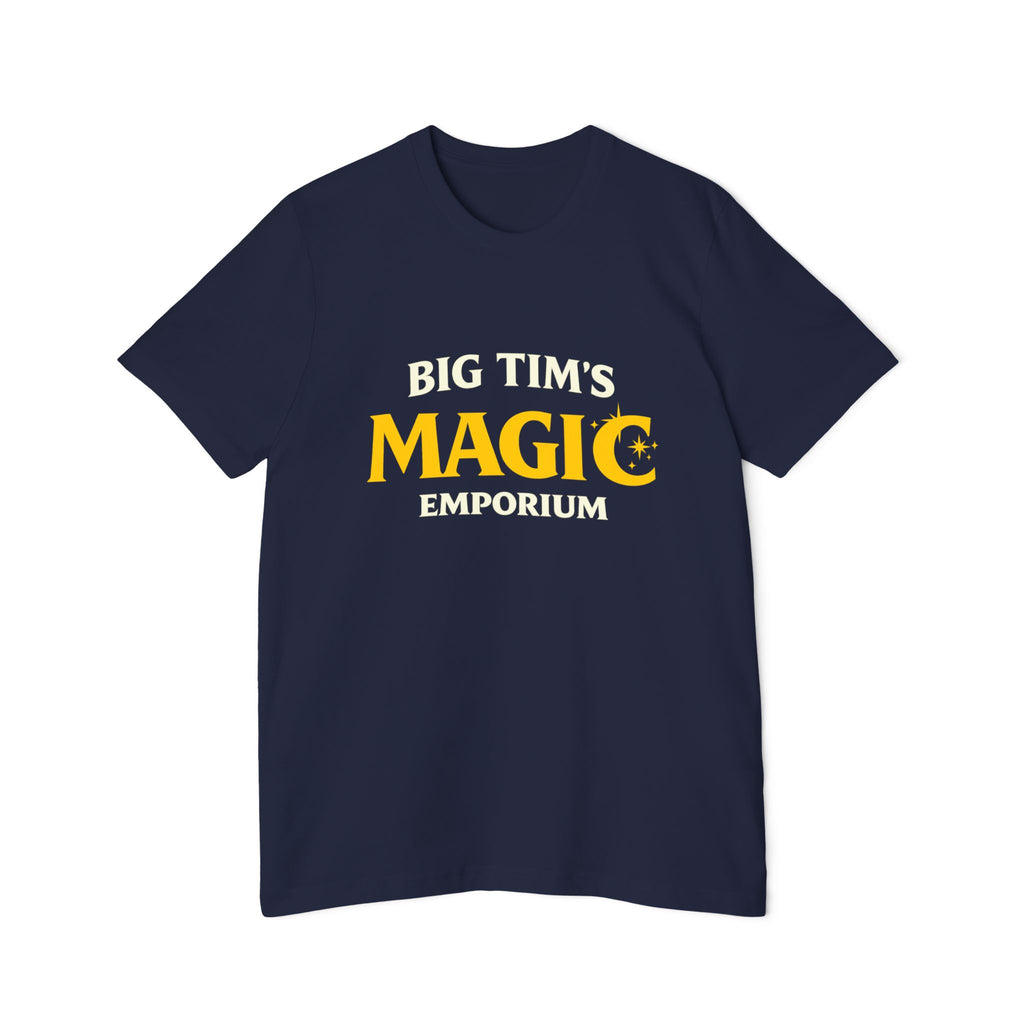 "Big Tim's Magic Emporium" - Retro Logo Tee T-Shirt by Printify