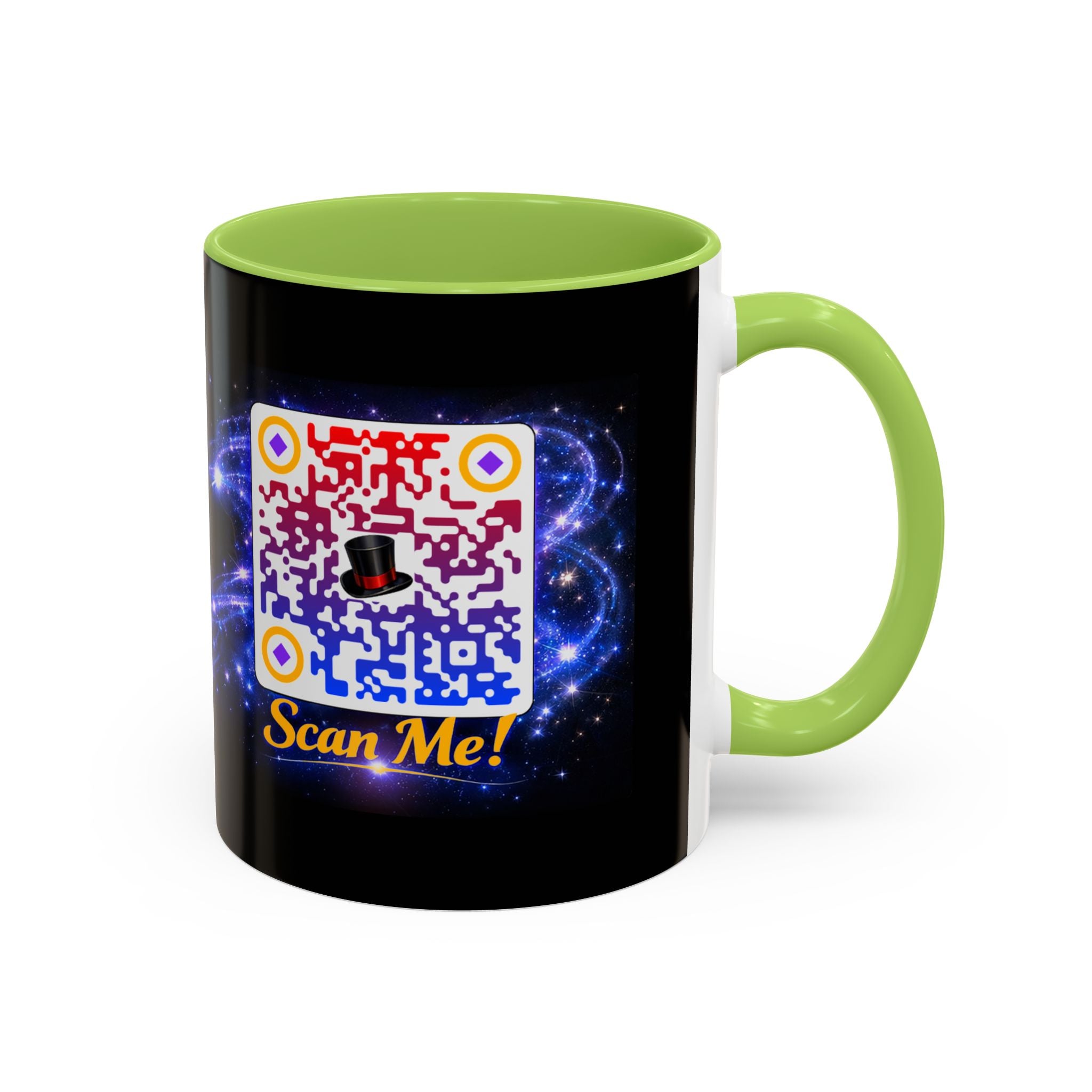 Magic QR Coffee Mug — 'Scan Me!' Mystical Barista Tea & Coffee Cup