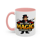 Magic Logo Coffee Mug — "Big Tim's Magic Emporium" Accent Mug (11/15oz) by Printify