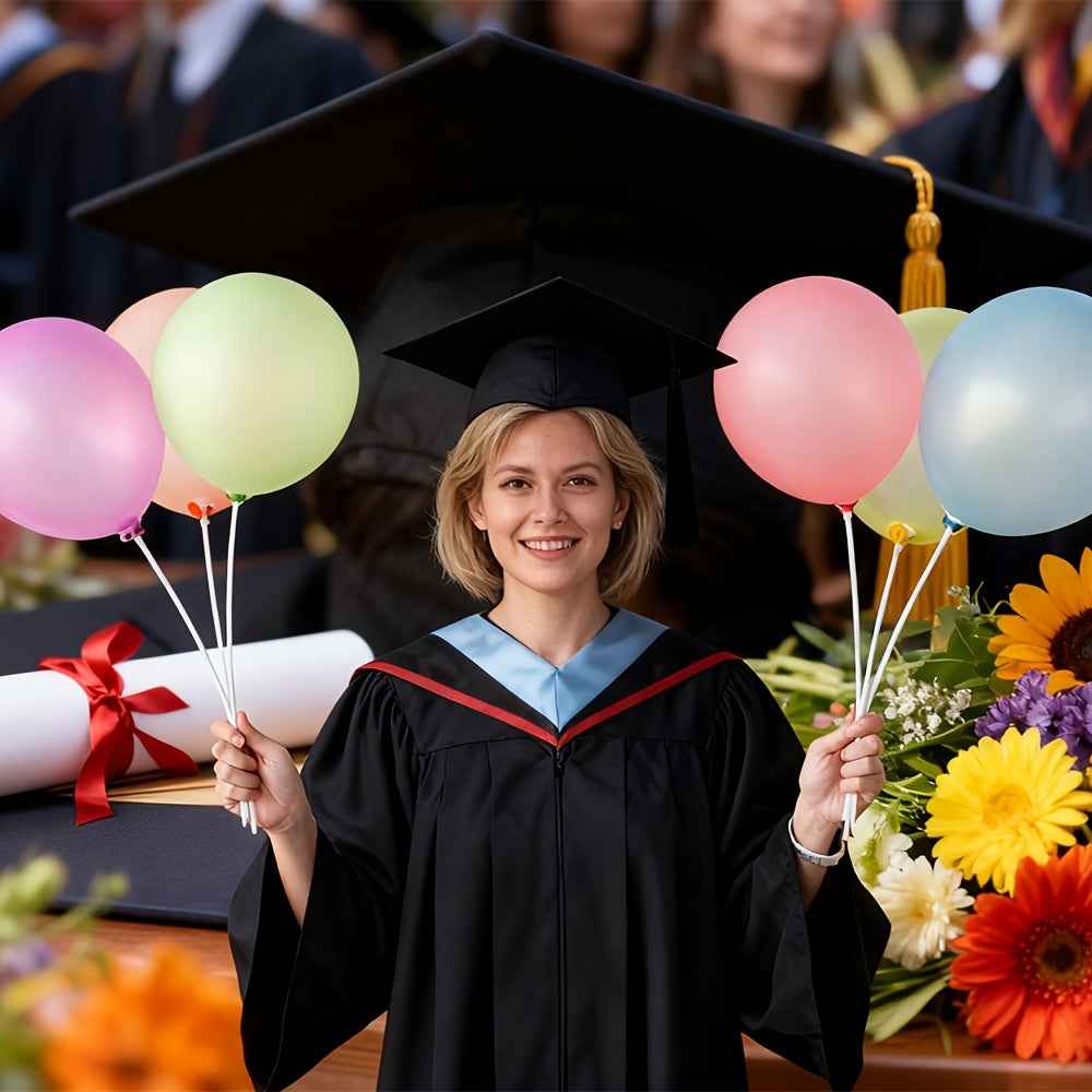 200pcs White Balloon Sticks with Holding Cups Reusable Balloon Holder Set for Christmas Halloween Wedding Anniversary Decorations Heavy Duty Party Balloon Stands for Indoor Outdoor Events