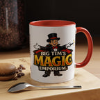Magic Logo Coffee Mug — "Big Tim's Magic Emporium" Accent Mug (11/15oz) by Printify