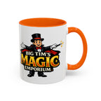 Magic Logo Coffee Mug — "Big Tim's Magic Emporium" Accent Mug (11/15oz) by Printify