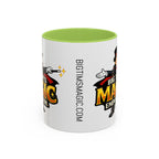 Magic Logo Coffee Mug — "Big Tim's Magic Emporium" Accent Mug (11/15oz) by Printify