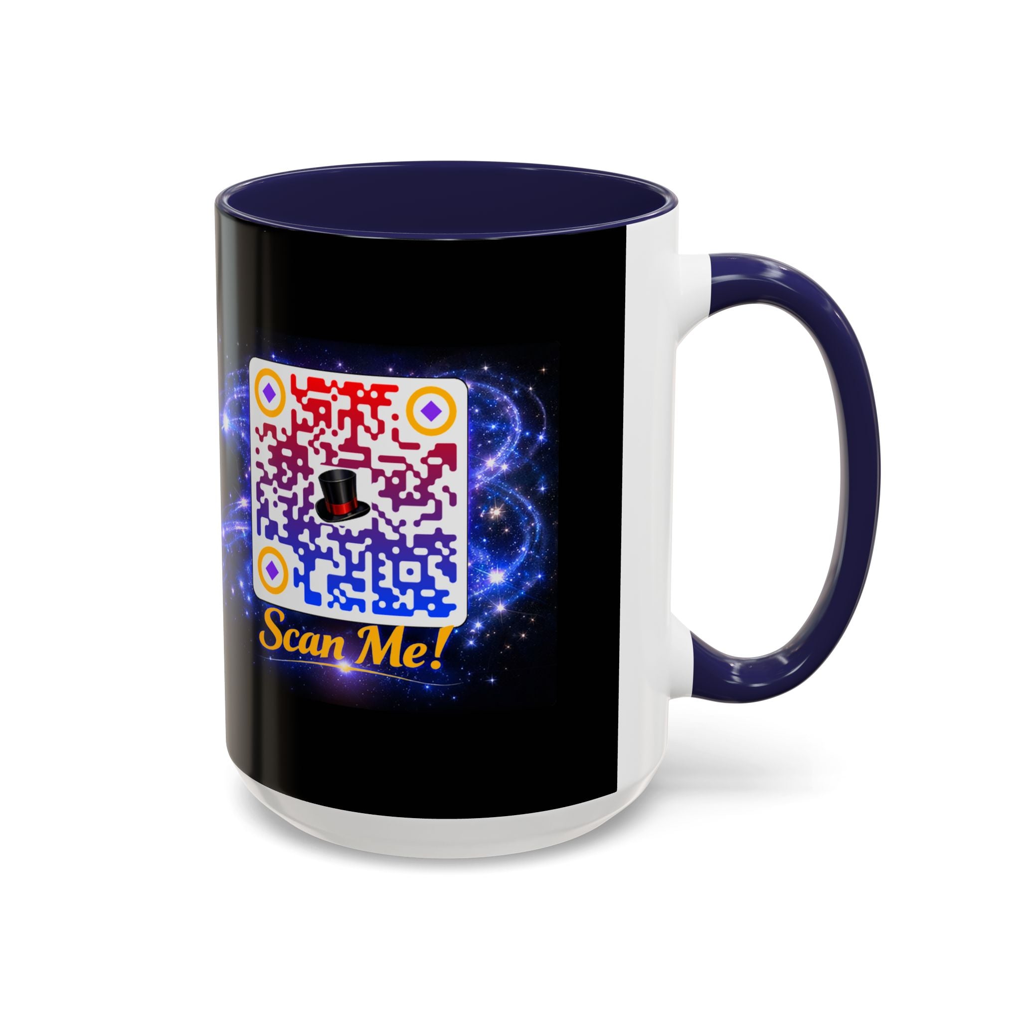 Magic QR Coffee Mug — 'Scan Me!' Mystical Barista Tea & Coffee Cup