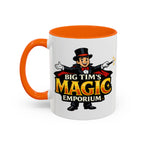 Magic Logo Coffee Mug — "Big Tim's Magic Emporium" Accent Mug (11/15oz) by Printify