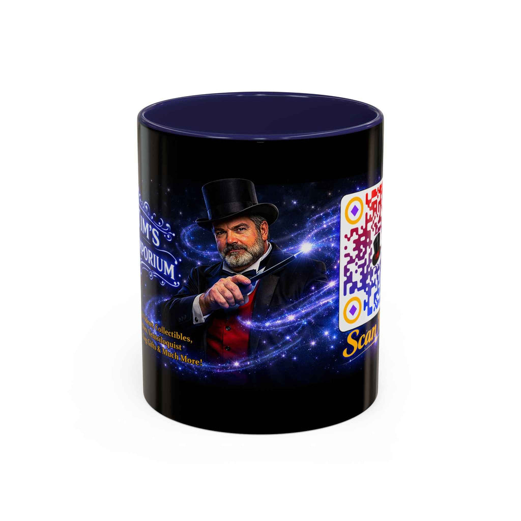 Magic QR Coffee Mug — 'Scan Me!' Mystical Barista Tea & Coffee Cup