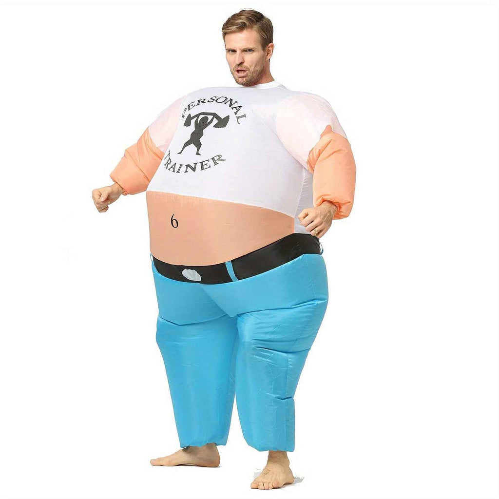 Inflatable Costume for Personal Trainers, Inflatable Workout Outfit, Shoulder Press Design, Suitable for Adults
