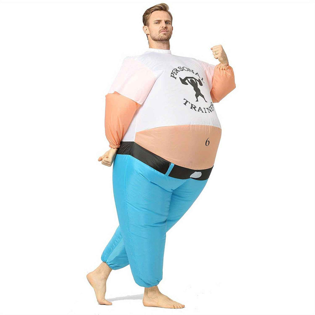 Inflatable Costume for Personal Trainers, Inflatable Workout Outfit, Shoulder Press Design, Suitable for Adults