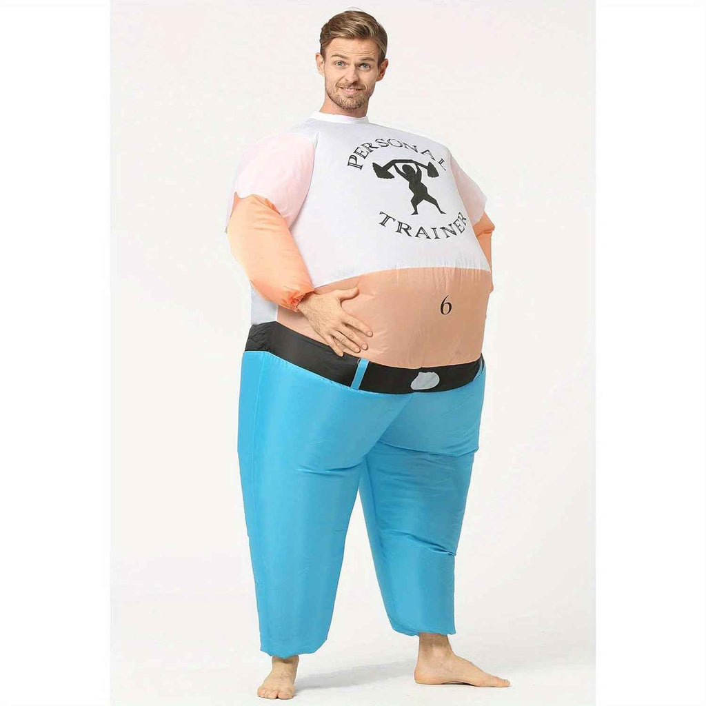 Inflatable Costume for Personal Trainers, Inflatable Workout Outfit, Shoulder Press Design, Suitable for Adults