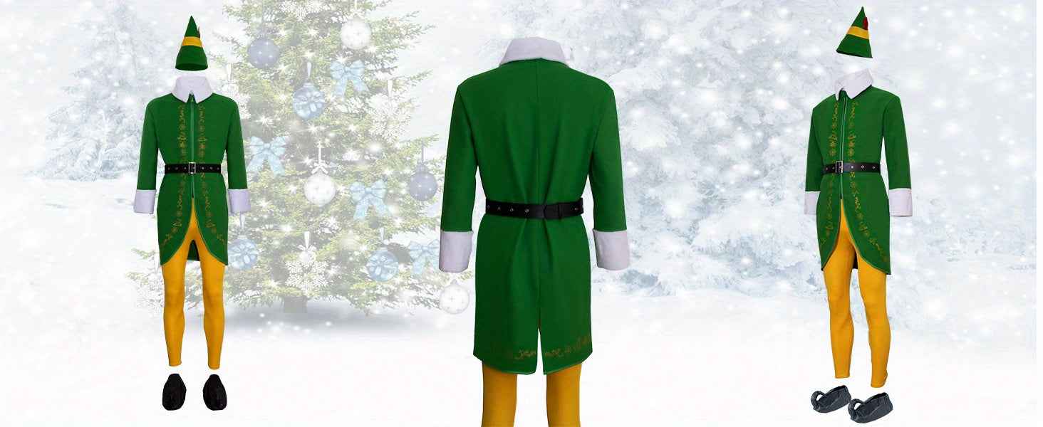 [Halloween Christmas] Complete Set of Elf Outfits for Men, Suitable for Halloween And Christmas Cosplay