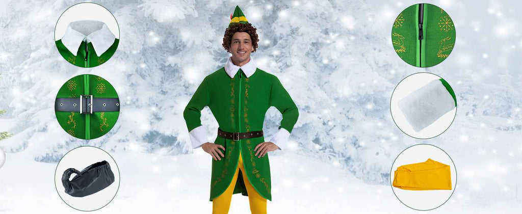 [Halloween Christmas] Complete Set of Elf Outfits for Men, Suitable for Halloween And Christmas Cosplay