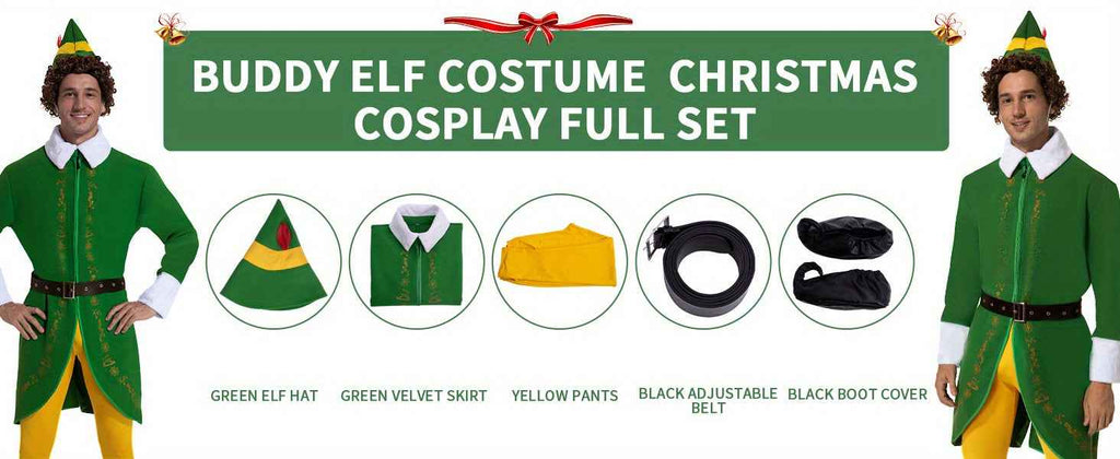 [Halloween Christmas] Complete Set of Elf Outfits for Men, Suitable for Halloween And Christmas Cosplay