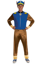 Paw Patrol Chase Classic Mens Adult Costume by HalloweenStore.com