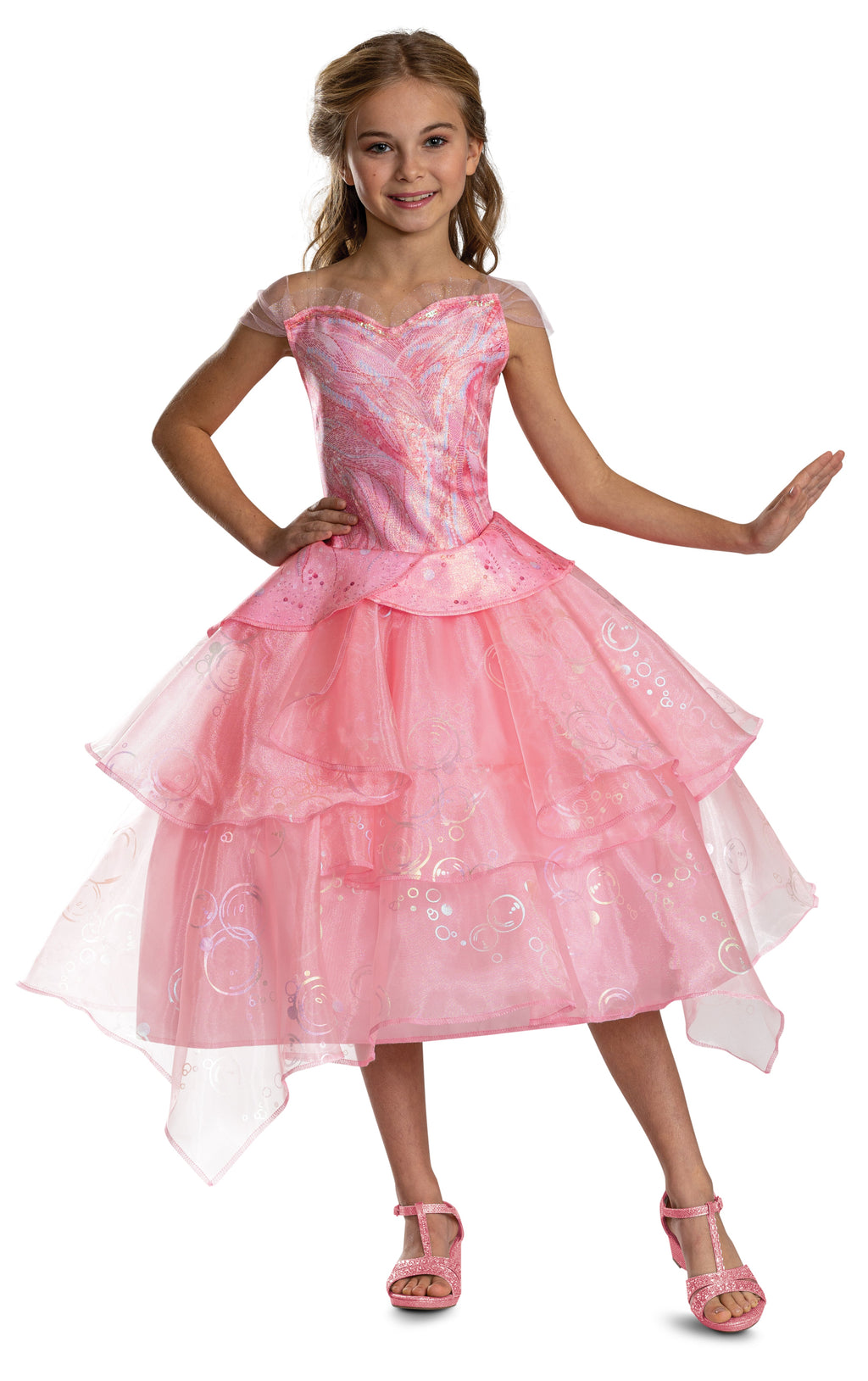 Glinda Pink Classic Wicked Child Costume Officially Licensed by HalloweenStore.com