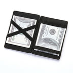 PU Creative Magic Wallet Flip Card Holder Men's Lady's Wallet Zipper Coin Purse Short by My Store