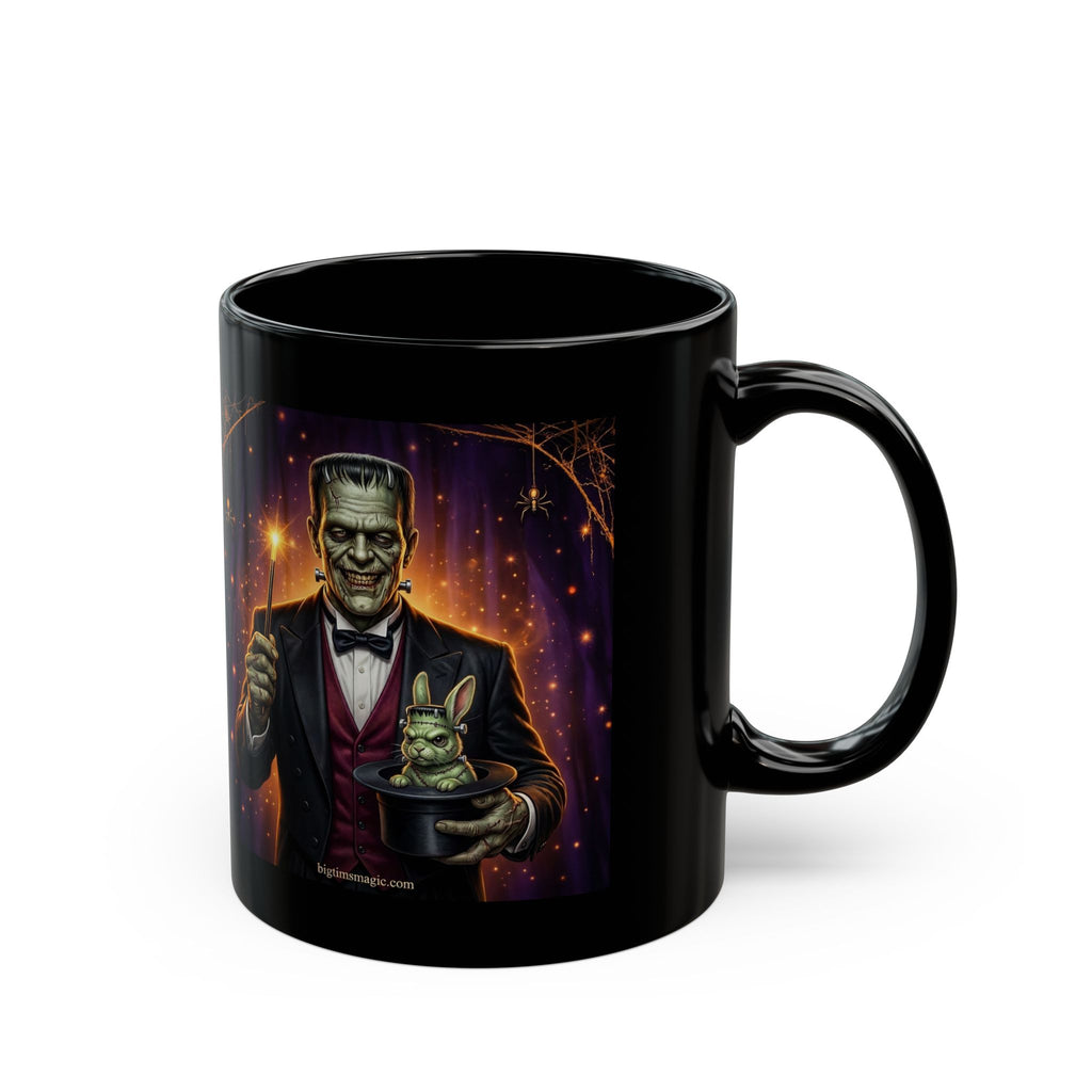Frankenstein | Dracula Magician Black Mug — Halloween mug/Coffee Cup (11oz/15oz) by Printify