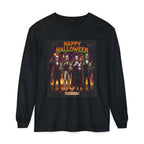 Halloween Monsters Long Sleeve T-Shirt — "Happy Halloween" Graphic by Printify