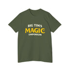 "Big Tim's Magic Emporium" - Retro Logo Tee T-Shirt by Printify