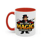 Magic Logo Coffee Mug — "Big Tim's Magic Emporium" Accent Mug (11/15oz) by Printify