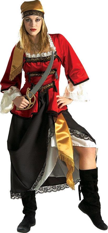 Pirate Queen Super Deluxe Adult Costume Small Ladies by HalloweenStore.com