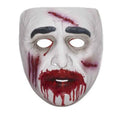 Transparent Zombie Bloody Male Adult Plastic Mask by HalloweenStore.com
