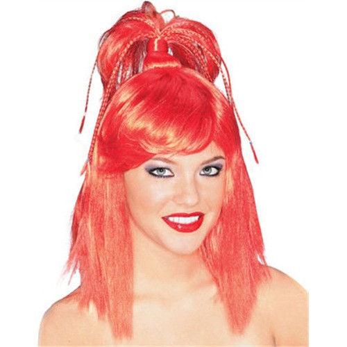 Red Genie Wig by HalloweenStore.com