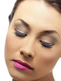 Diamonte Black Eyelashes Fake False Eyelashes by HalloweenStore.com