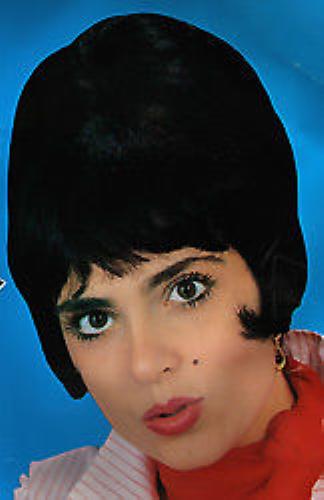 50's Black Doo Wop Beehive Wig by HalloweenStore.com