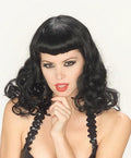 Black Vintage Pin Up Girl Wig by HalloweenStore.com