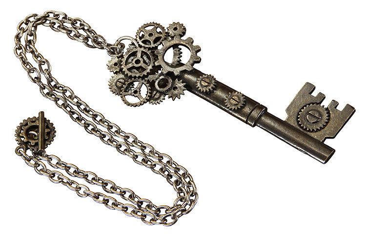 Elope Adult Antique Standard Large Key Steampunk Necklace by HalloweenStore.com