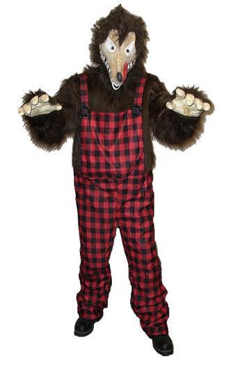 Men's Big Bad News Wolfie Wolf Animal Adult Costume by HalloweenStore.com
