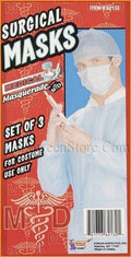 Doctor Surgical Mask Set of 3 by HalloweenStore.com